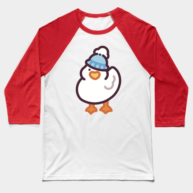 Beanie Duckie Baseball T-Shirt by Meil Can